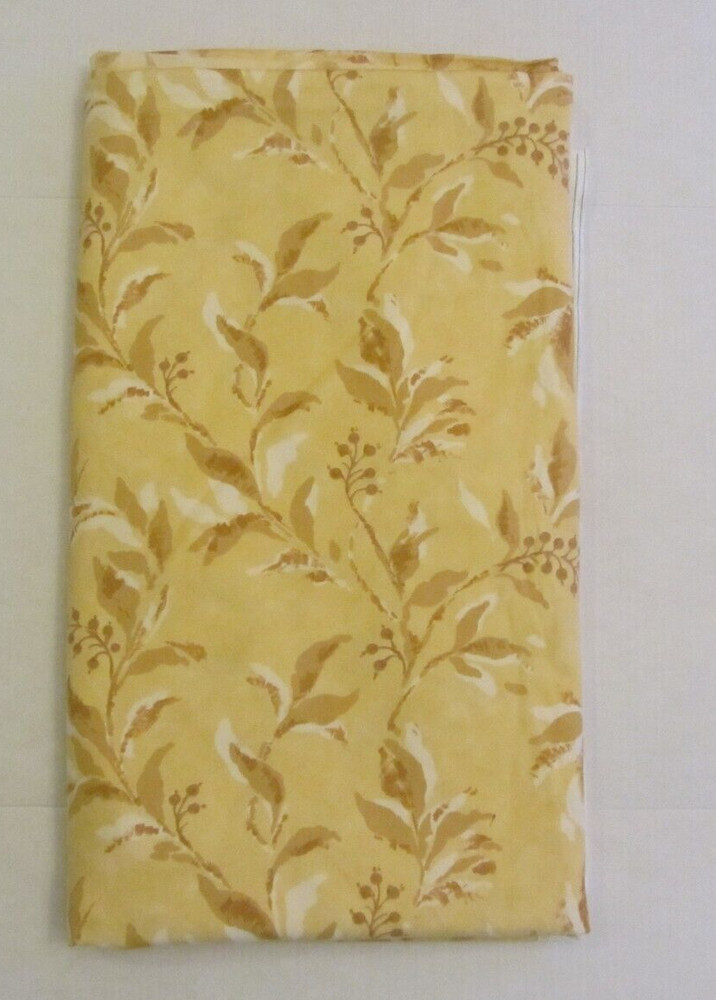Robert Allen Fabric MANOR TRAIL Cotton Gold Yellow Drapery Upholstery 10 + Yds