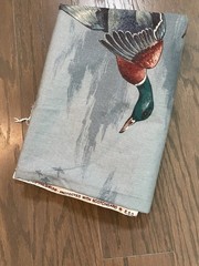 VTG 1988 Wild Geese In Flight Bill Domaratius Designs Tablecloth Approx. 2 Yard