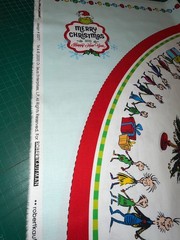 FREE ship RK How the Grinch Stole Christmas Tree Skirt panel 100% cotton fabric