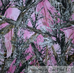 BonEful Fabric FQ Cotton Quilt Brown Deer Fawn Fall Tree Woods Nature Scenic Kid