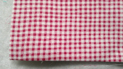 Fabric Timeless Raspberry & Off-White Check Fat Quarter $2.25