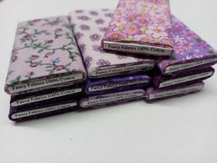 Dollhouse Miniatures 1:12 Scale Mini Fabric Bolts – pack of 10