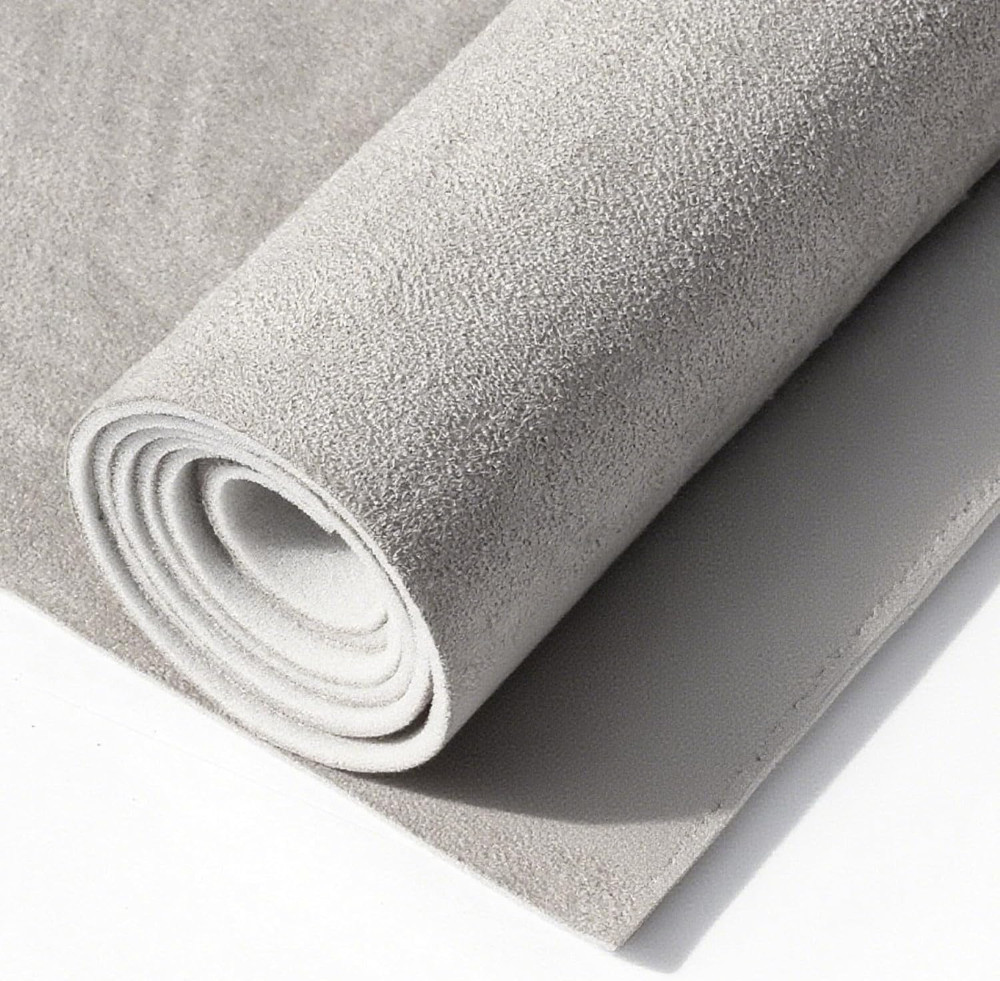 Suede Auto Headliner Fabric 98″ L × 60″ W with Foam Backing – Gray Interior Repl