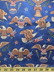 RJR Fabrics Pride & Glory Dan Morris Patriotic 132″ x 44″ Eagle Flag Americana