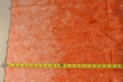 By 1/2 Yd, Orange Batik Cascade Cotton, Indonesia, Avlyn/4202-118/Paprika, B950