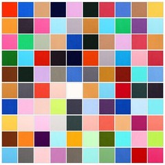 300 Pcs 4 x 4 Inches Multicolor Cotton Fabric Squares Solid Colors Fat Quarte…