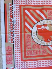 Vintage 1993 San Francisco 49ers NFL Logo Fabric NFL #5180 N.T.T. Inc.