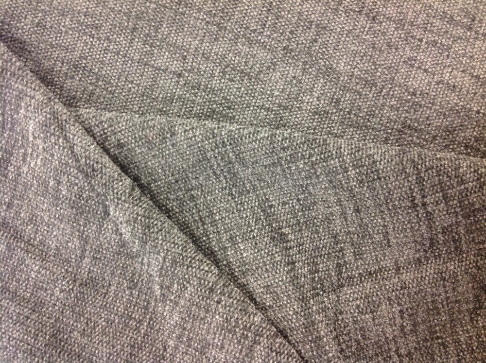 Kravet Solid Upholstery Fabric- Lavish Chenille / Medium Grey 5.25 yd 26837-811