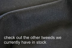 Tweed material by the metre in plain green – fabric yard