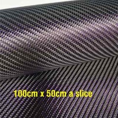 3k 200g real carbon fiber & metal wire mixed woven red blue Violet green golden