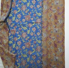 Robert Allen Bromsgrove Dresden Blue Jacobean Jacquard Decor Fabric OOP 1.6 YDS