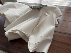 Wool Felt Fabric, Off-White, 20% Wool & 80% Rayon, 4.25 Yards, 37″ Wide