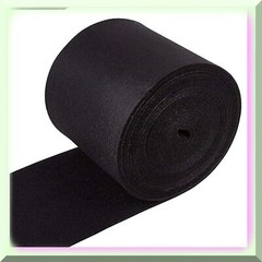 Black Nonwoven Felt Roll 19.7 ft x 5.5 in 3mm