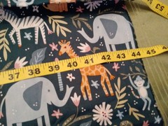 Fabric Animal Kingdom Cotton Calico 70×44″ Baby Animals