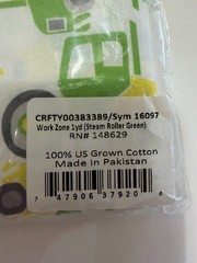 Lily & Loom Quilt Backing Fabric Toy Tractors & Trucks 3-Yards & 1 Yard NEW