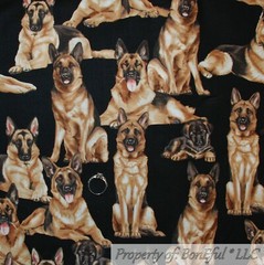 BonEful Fabric FQ Cotton Quilt Black White B&W Border Collie Gray USA Sport Dog