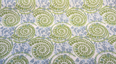 Sunbrella Conch Seaweed Green Blue Performance Outdoor Fabric By the yard