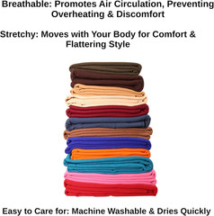 Cotton Spandex Jersey Fabric by the Yard – 10 Oz 4-Way Stretch Spandex & Cotton