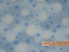 Radiant Holiday Frost Christmas Snowflake Kaufman Fabric by 1/2 Yrd #15165-254