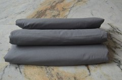 Grey Plain Fabric 100% Cotton 2.5 Yard Fabric NO TARRIF CHARGES 100%✅ ZK_64