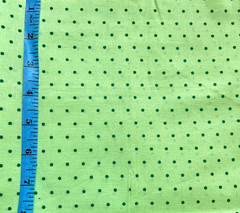 1/2 Yard Green Polka Dot Cotton Print Quilting Fabric JoAnn St. Patrick’s Day