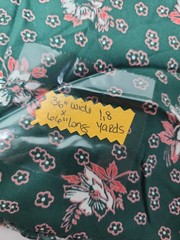 2x Floral Print Batik? Fabric Cotton Rayon Quilt Sewing Craft 36″ X 3yds Total