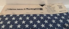 Vintage Klopman Mills Burlington Fabric Samples Trigger Retro 1969 Blue 3 Pieces