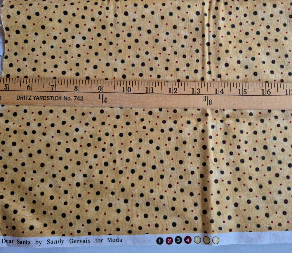 DEAR SANTA MODA FABRICS 100% COTTON FABRIC 2 DIFFERENT PRINTS EACH 18X43″