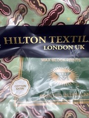 Hilton Textiles LTD London Uk Premium Cotton Satin 6 Yards Fabric By Vlisco