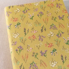 12 DIY Sewing Crafts Yellow Floral Cotton Quilting Fabric Squares Bundle Scraps