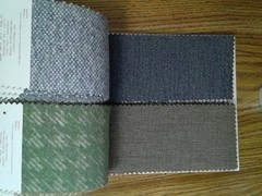 Fabric Sample Book Swatches – Blues, Greens 7.5″ x 3.5″ – 61 pcs. Stripes Checks
