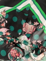 Authentic Roberto Cavalli, Made in Italy. Pure silk chiffon luxury fabric