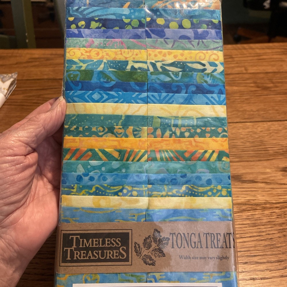 Timeless Treasures Tonga Treats 2.5″ Batik Fabric Strips Island Punch