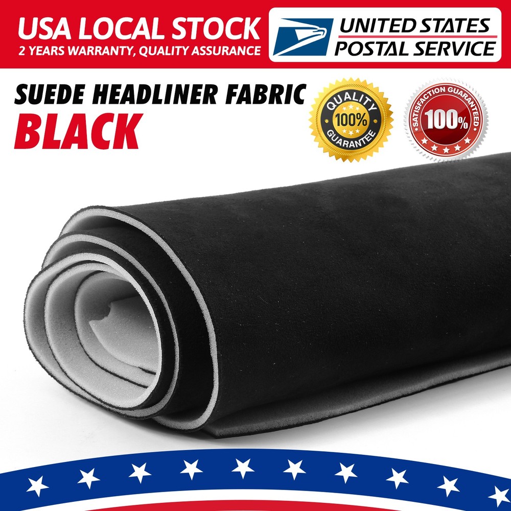 Headliner Fabric Foam Backed Suede Match Roof Liner Sag Upholstery 80″x60″ New