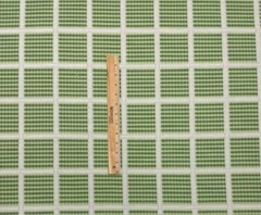 BALLARD DESIGN HAMILTON GREEN InsideOut® CHECK STRIPES FABRIC BY THE YARD 55″W