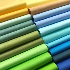 Misscrafts 50pcs Craft Fabric Bundle Squares Quilting Fabric Pure Colour for …