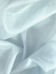 2 Yd. Remnant-Fabulous LIGHT POWDER BLUE Sheer Solid Poly ORGANZAFabric