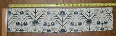 Zak+Fox KHOTAN — Indigo & Green Cotton/Linen Print Fabric LOT 16 LARGE REMNANTS