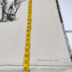 square by design upholstery fabric panel gray elephant usa woven 26×26