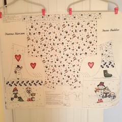 Dianna Marcum for Marcus Brothers Snow Buddies Vest Panel One Size Cream/Ivory