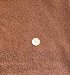1/2 Yd Valencia Fabric Jinny Beyer RJR Fashion Brown Leaf Flower Design