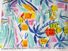 Solarium Screen Print Tropical Outdoor Fabric from Richloom By the Yard New