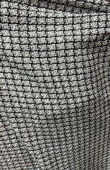 Woven polyester viscose black and white fabric 54” wide sold by the yard