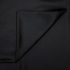 Black Heavy Satin Fabric by the Yard, 1 Yard Black Satin Fabric