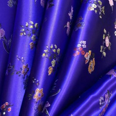 Chinese Floral Satin Faux Silk Fabric Jacquard Brocade Tang Suits Upholstery Sew