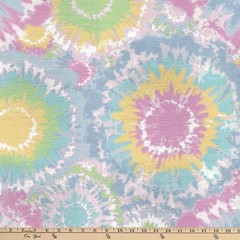 (2 pack 58″ x 1.5 yard Lux Anti-pill Fleece Tie Dye Fabric Precut Multi