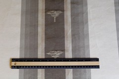 Serengeti Stripe, a silk and linen woven high-end decorator material in neutrals