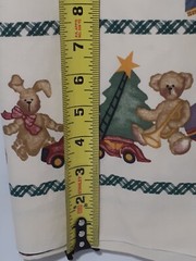 1995 Daisy Kingdom Fabric #26022 Christmas Double Border, Past & Present 1 Yard