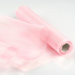 Pink CHIFFON FABRIC 12″ x 10 yards Bolt Crafts Sewing Put-up Wedding Party SALE
