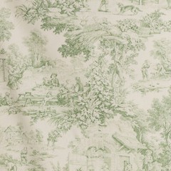 Toile de Jouy Various Colors by the Metre | Height 280cm | 100% Cotton
